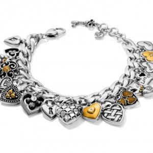 Brighton One Heart Charm Bracelet NWT